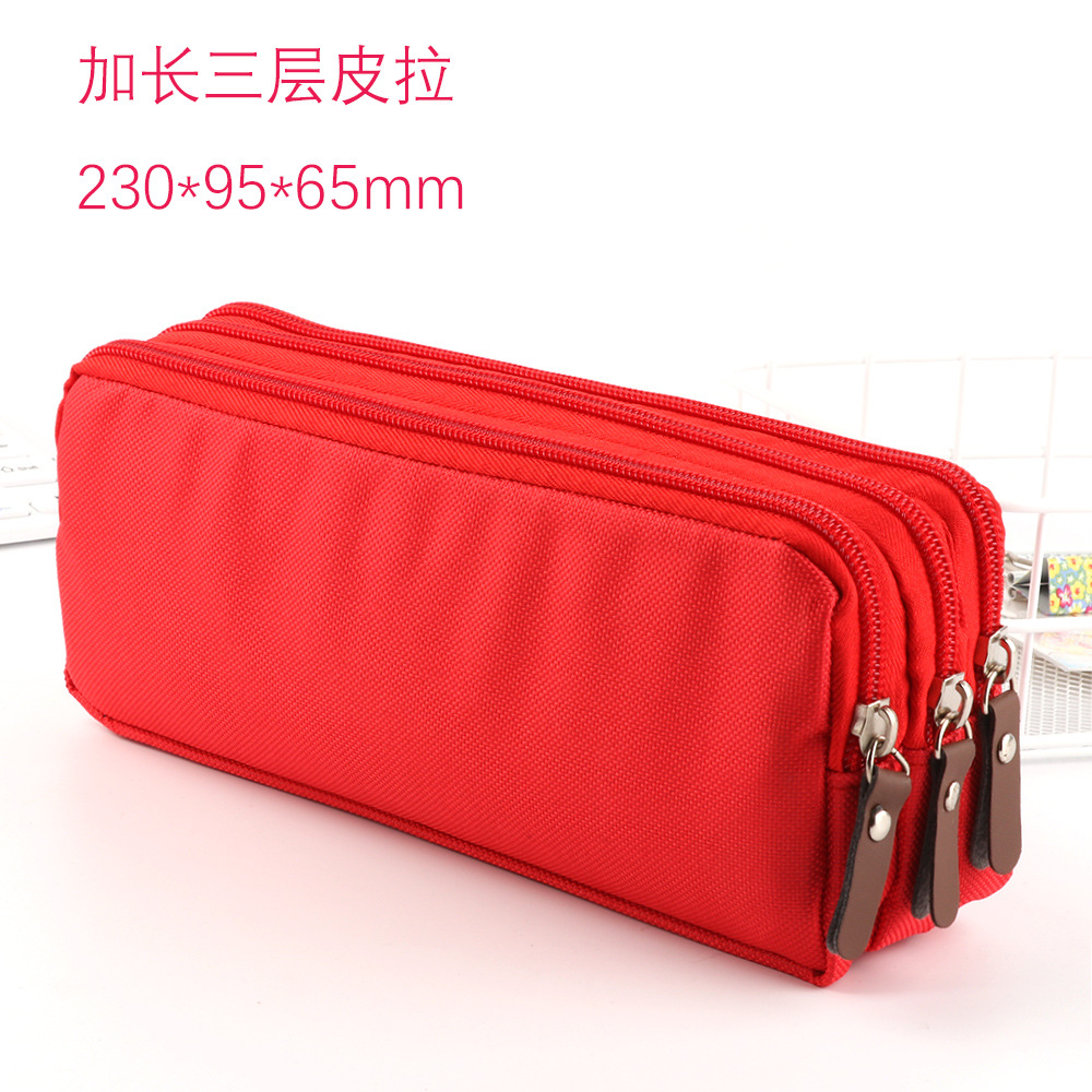 Large Capacity Pencil Case School Pen Case Supplies Pencil Storage Bag Students Pencil Cases Big Pen Box Pouch Stationery