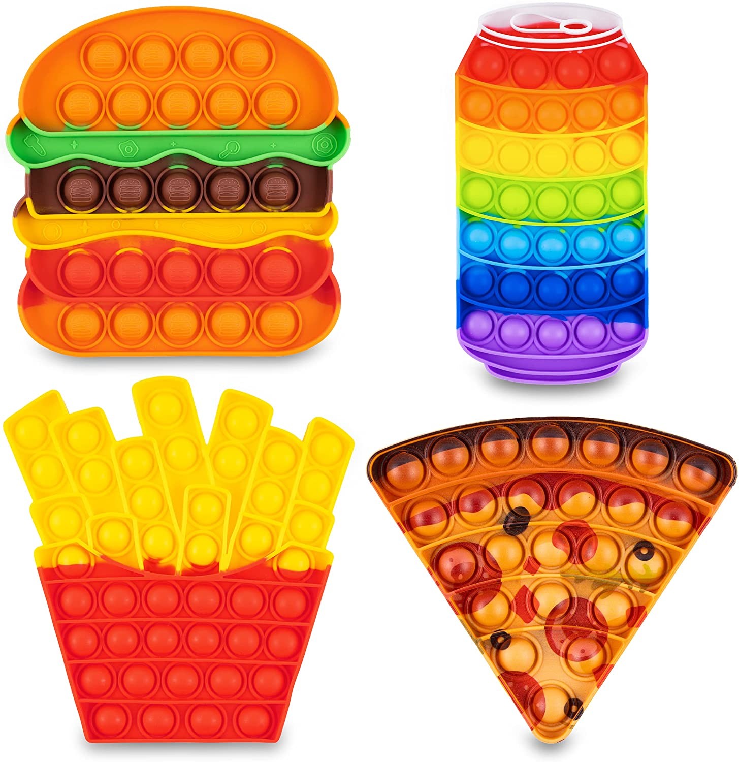 Silicone Material Sensory Fidget Toys Handberg Pisa Chip Can Shape For Baby