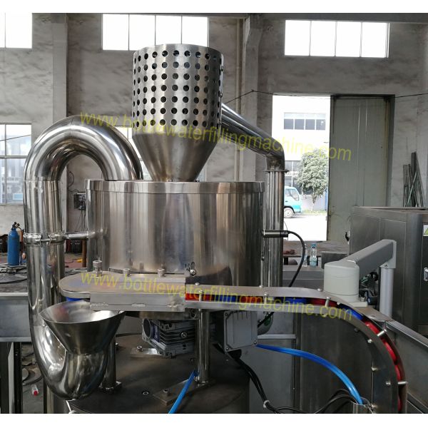 PLC + HMI Control Water Bottle Filling Machine / Automatic Bottle Capper