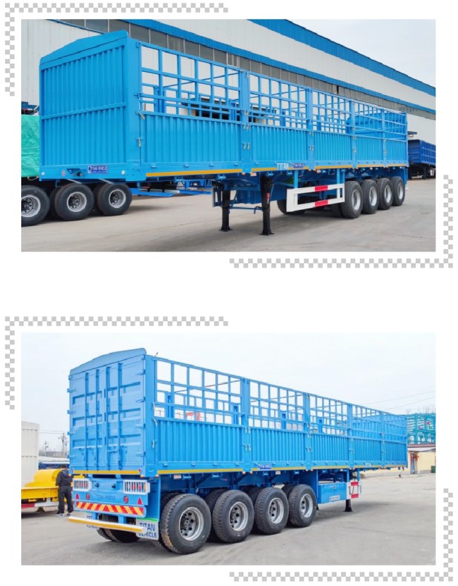 TITAN 4 Axle Fence Semi Trailer for Sale  Fece Trailer