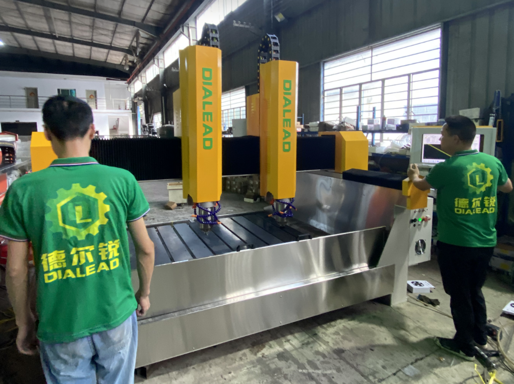 Multi Head 2 Head CNC Stone Carving Machine For Marble Granite Engraving And Carving