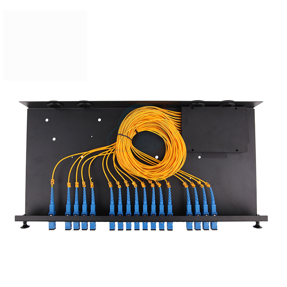 The New Rack Mounted Type 1*16 Fiber Optic Plc Splitter With Sc/upc Connector