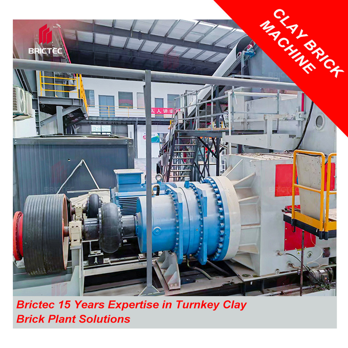 Industrial Vacuum Extruder for Hollow Bricks High Density Clay Brick Making Machine