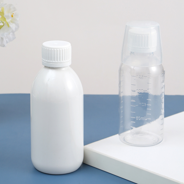 Promethezine PET Collar Material 100ml 120ml 3oz 4oz Amber PET Cough Syrup Bottles Plastic Bottle Lean Bottle