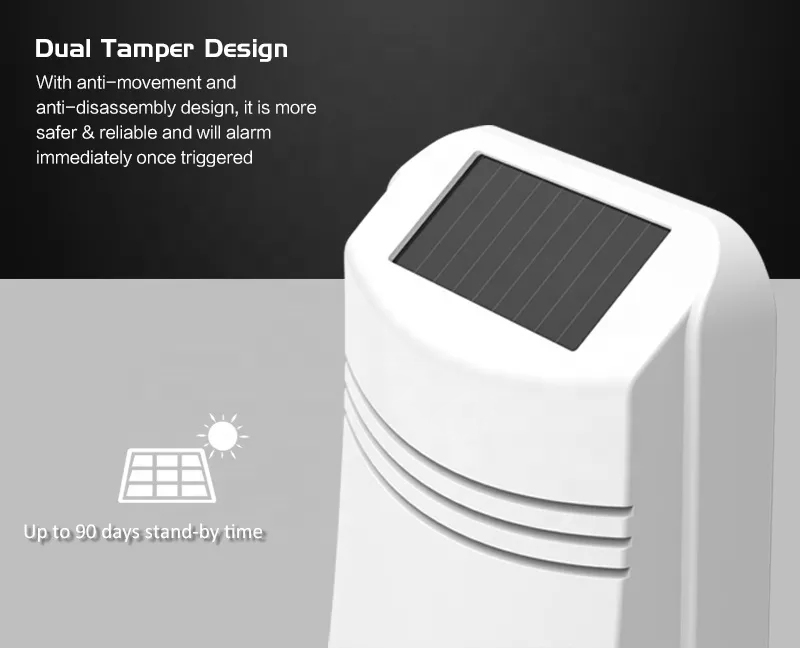 Factory New Design home security Solar Alarm siren for home wireless security alarm system