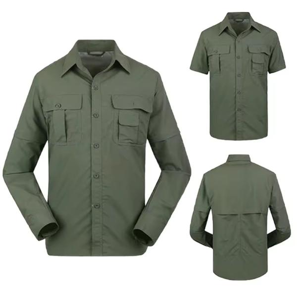 Outdoor Anti-UV Nylon Spandex Casual Shirt Fashion Style Quick Drying Short &