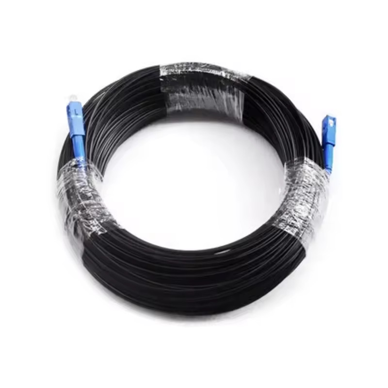 SC UPC APC Fiber Optic Patch Cord SM Simplex G652D G657A Optical Drop Cable