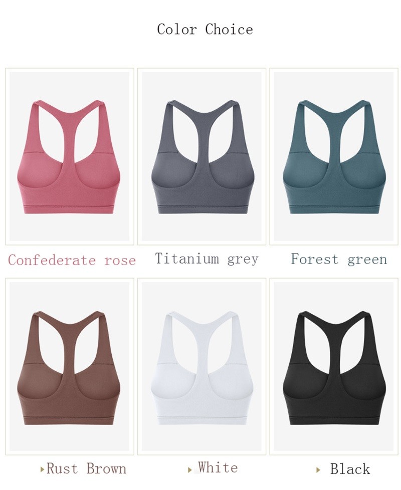 Moisture Wicking 220gsm Breathable Yoga Bra Y - Back S M L Size