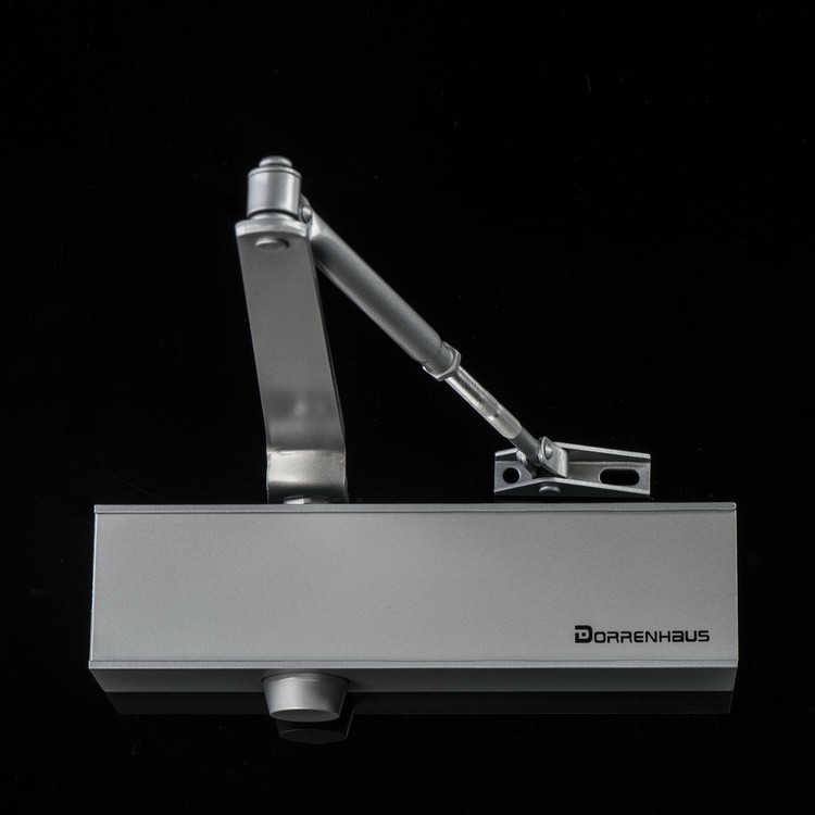 Commercial Regular Arm Steel Door Closer CE Certified Fire Safety Angle Limit 180º