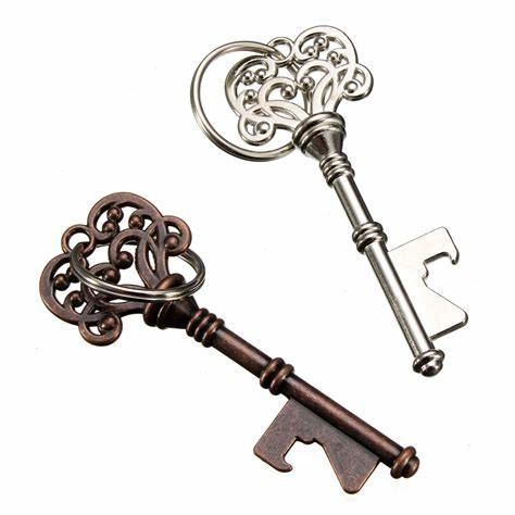 Quality Antique Metal Souvenir Gift Keychain Novelty Key Shaped Wine Beer Bottle Opener Bar Tool for sale
