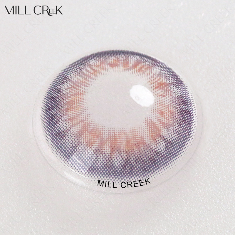 Prescription Circle 14mm Contact Lens Taylor Green Grey Brown Purple