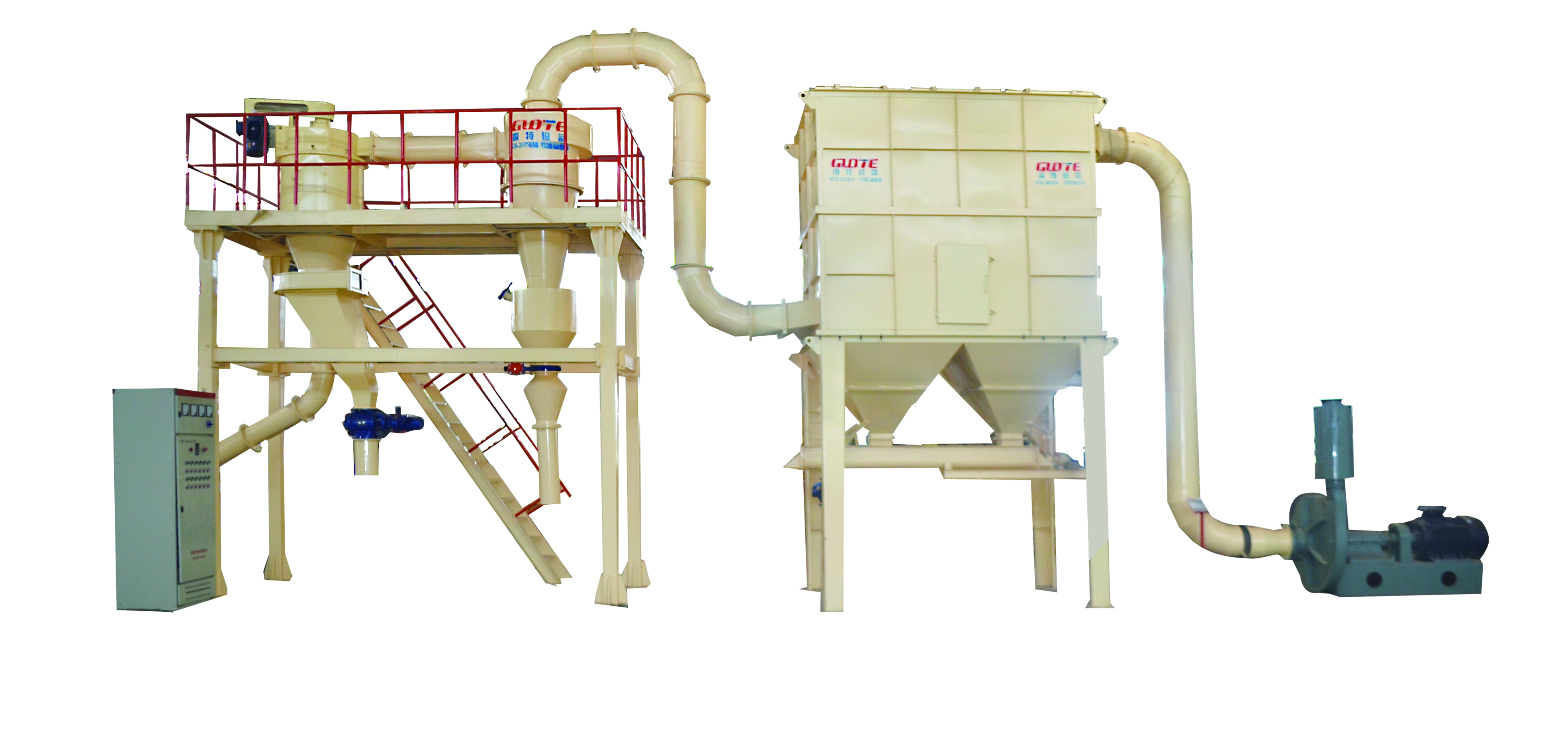 Stainless Steel Air Classifier For Silica Sand Powder 325-1250 Mesh 100-380 r/min