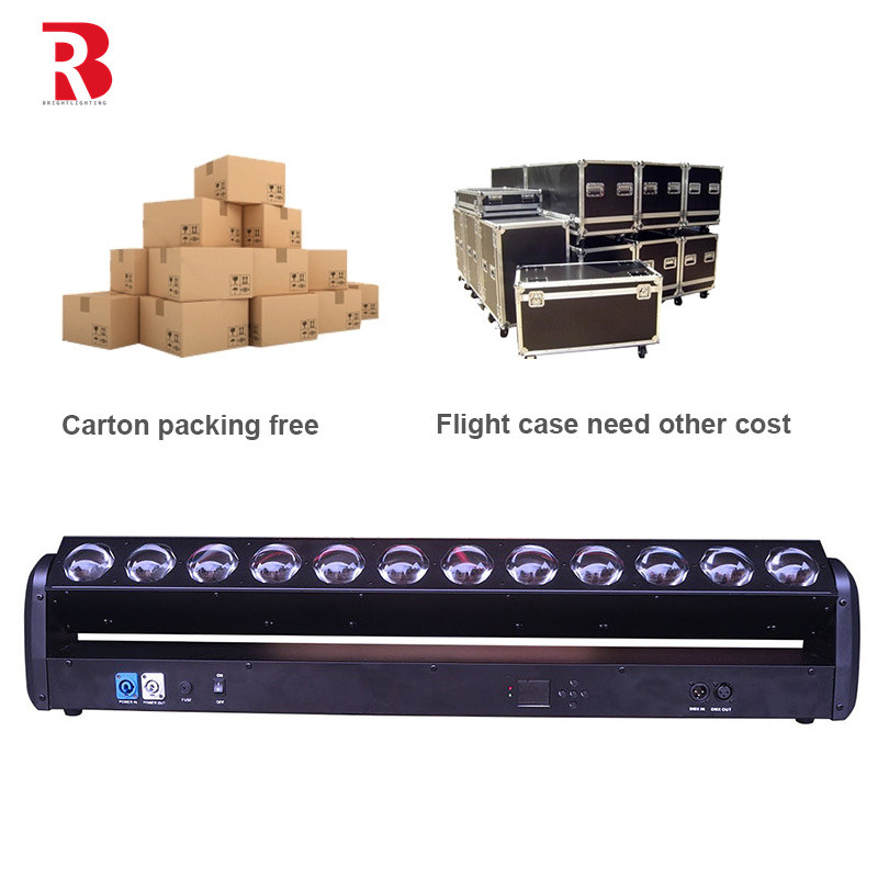 12X30W RGBW 4 In 1 LED Moving Head Stage Light 210 Degree Movement For Discos