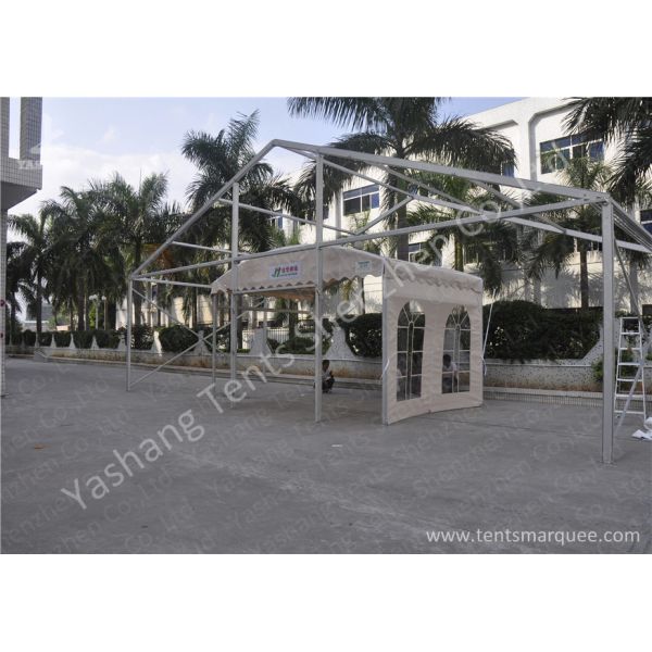 UV Resistant Acr Roof PVC Fabric Tent Structure Hard Pressed Aluminum Frame