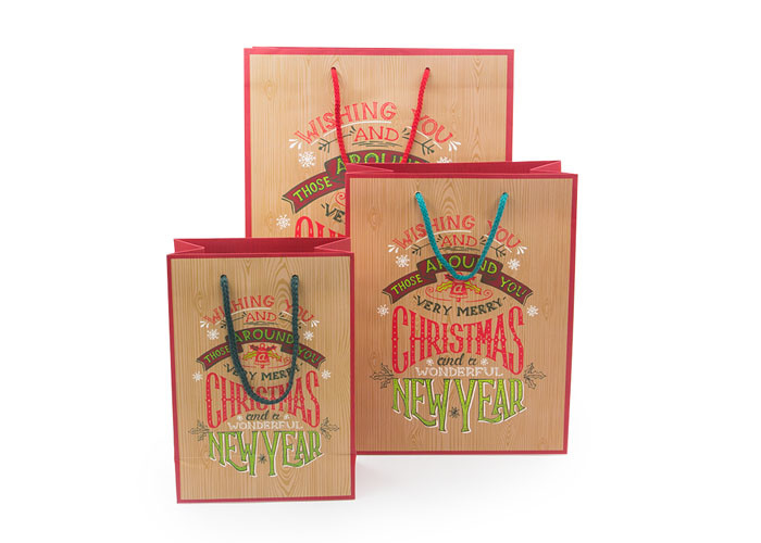 Exquisite Luxury Christmas Packaging 350gsm Coated Paper Eco - Friendly