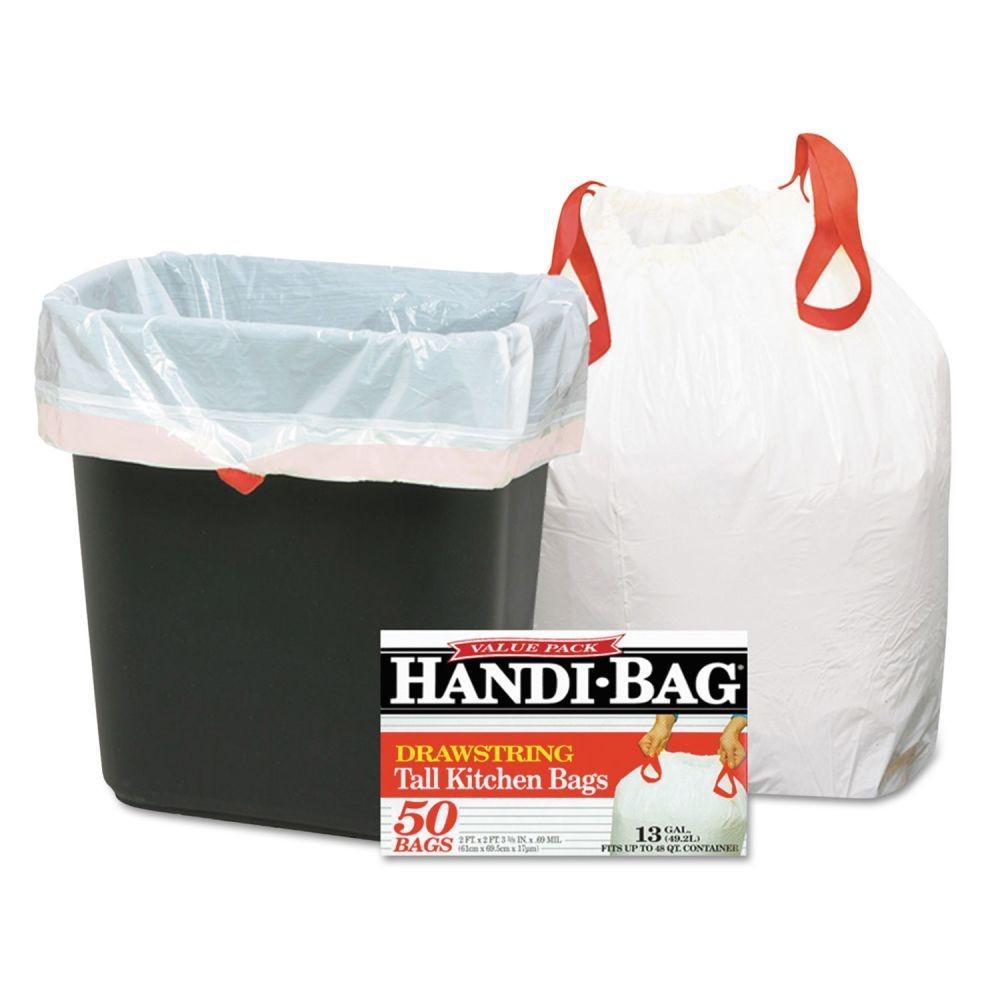 Promotional Plastic Drawstring Garbage Bags Customized Thickness Gravure Printing