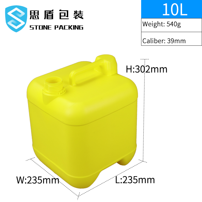 10L 30L Square Plastic Reusing Chemical Drums 360*300*410mm