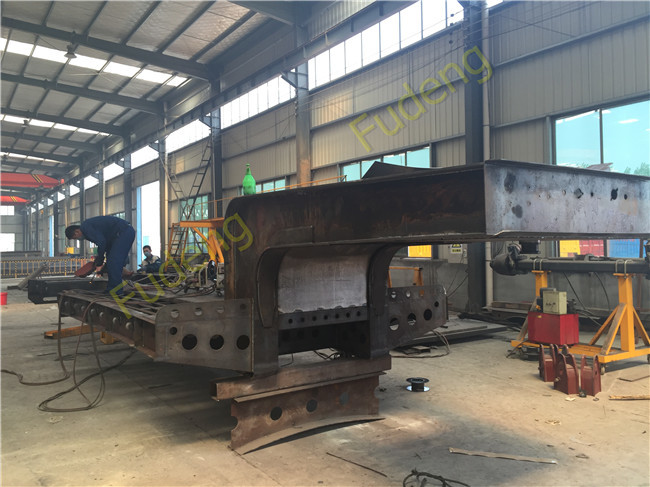 80 ton Gooseneck low loader Low Bed Tractor truck trailer sale Hydraulic ramp