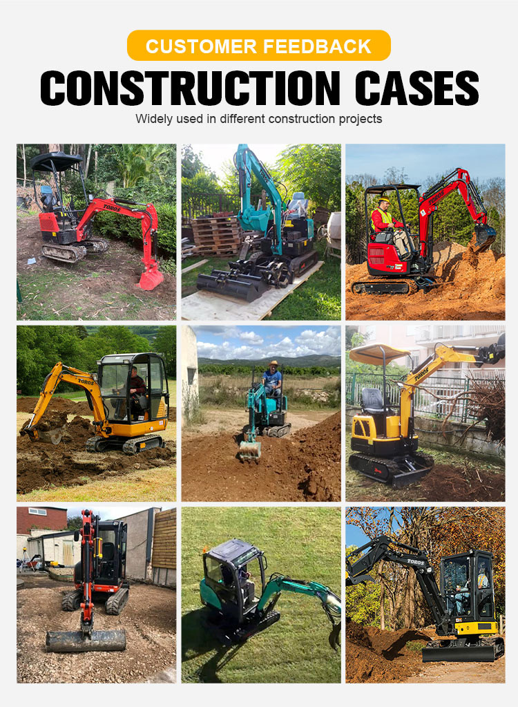 Multifunctional 180mm Track Width Mini Hydraulic Excavator 1200kg