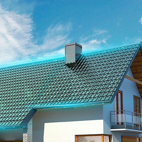 60W BIPV Solar Panels - Curved Red Photovoltaic Tiles with CE Certification