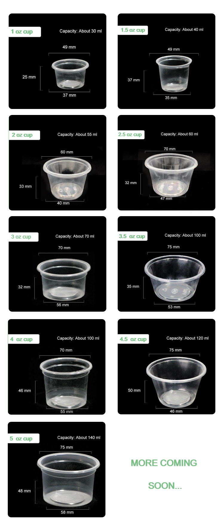 Transparent Plastic Seasoning Cup Sealed High Microwave Donkey Material Disposable