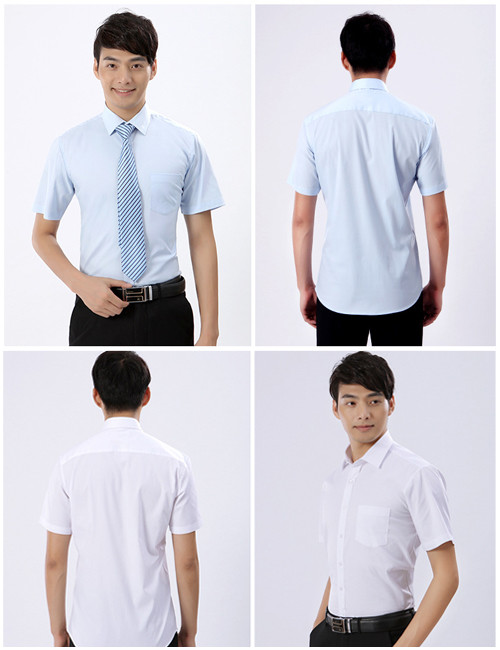 Formal Custom Business Shirts 55% Polyester 45% Cotton Sleeve Regular