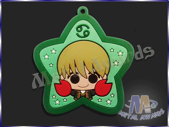 Star Logo Full Colors Custom Plastic Medals Pvc Medallions For Event