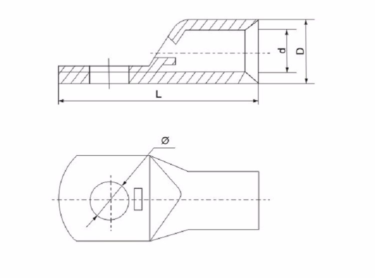superior quality pure copper spy hole connecting terminal cable lug