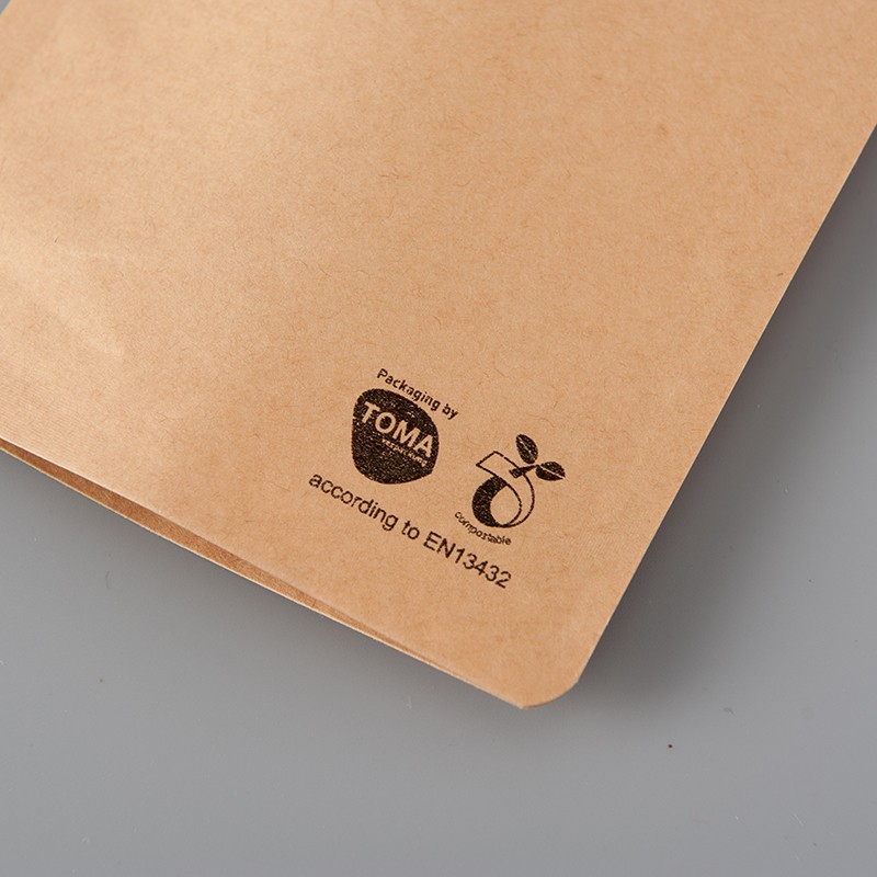Compostable Biodegradable Stand Up Pouch kraft pouch bags flat bottom bags, gusset bags, spout pouch