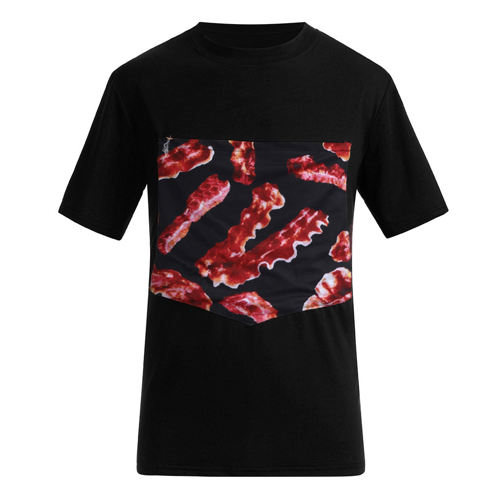 New design brand quality short sleeve pre-shrunk cotton custom pocket graphic tees