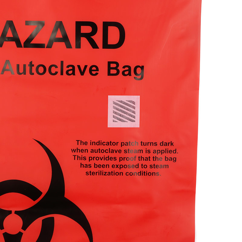 Red HDPE PP Bio Medical Waste Bags , Disposable Biohazard Bags For Hospital