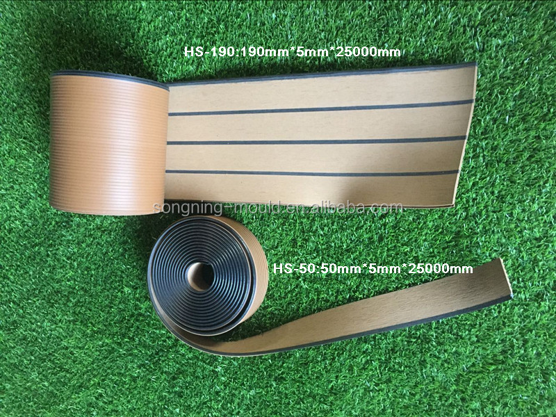 Outdoor Synthetic Teak Boat Rubber Floor Deck for Eco-Friendly Boating