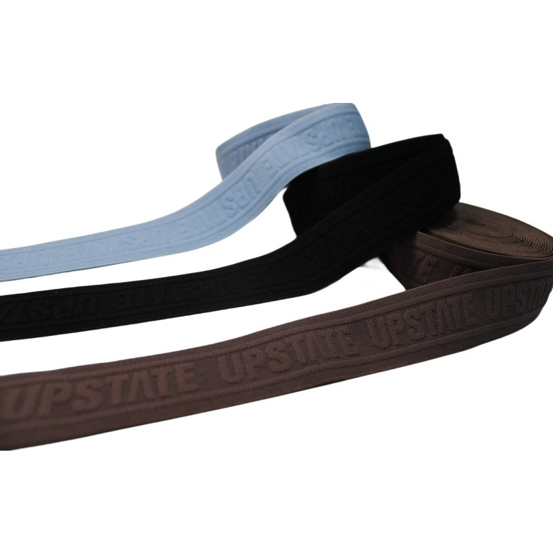 Custom Rolls Jacquard Elastic Webbing with Customizable Color and Logo