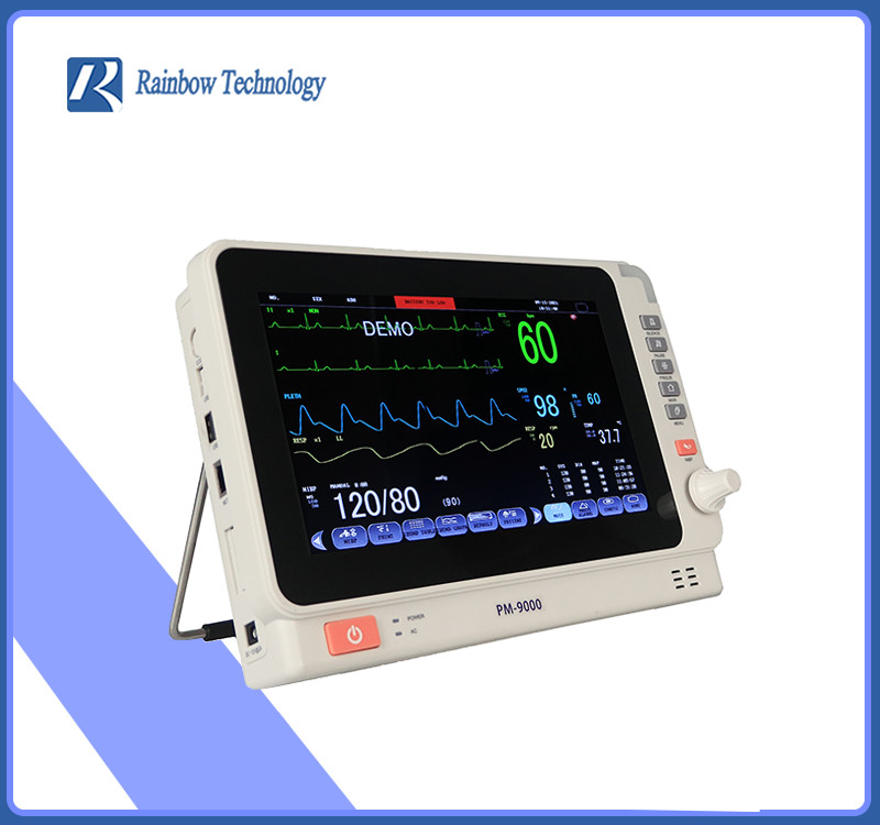 Ultra Thin 10.1'' Heart Rate Monitor Portable Multiparameter Monitor