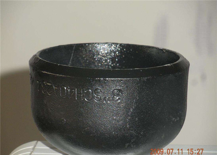 Water Black ST20 Mild Steel End Cap 4 Inch Q195 Q345 Varnish Coated