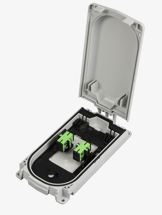 Waterproof Fiber Optic Distribution Box PC ABS For Outdoor Use