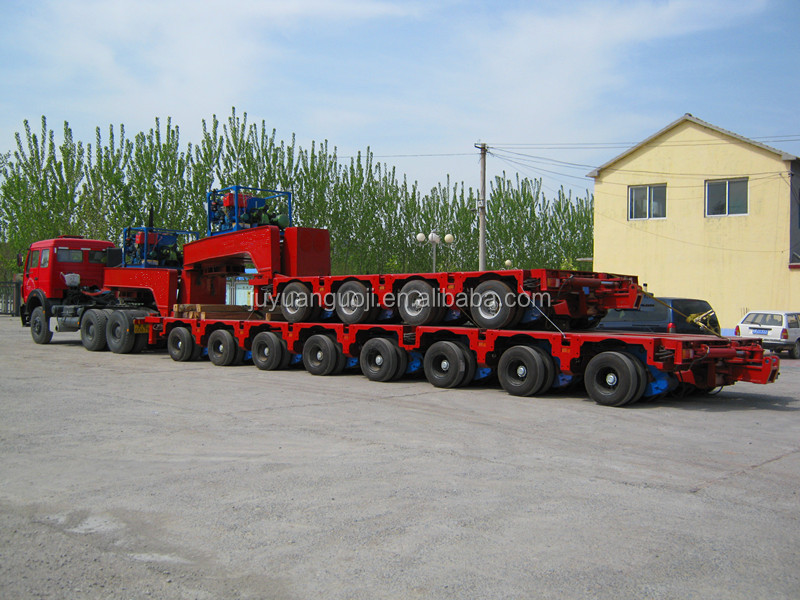 Semi-Trailer Self-Propelled Modular Transporter Trailer for Bridge Beam Transport