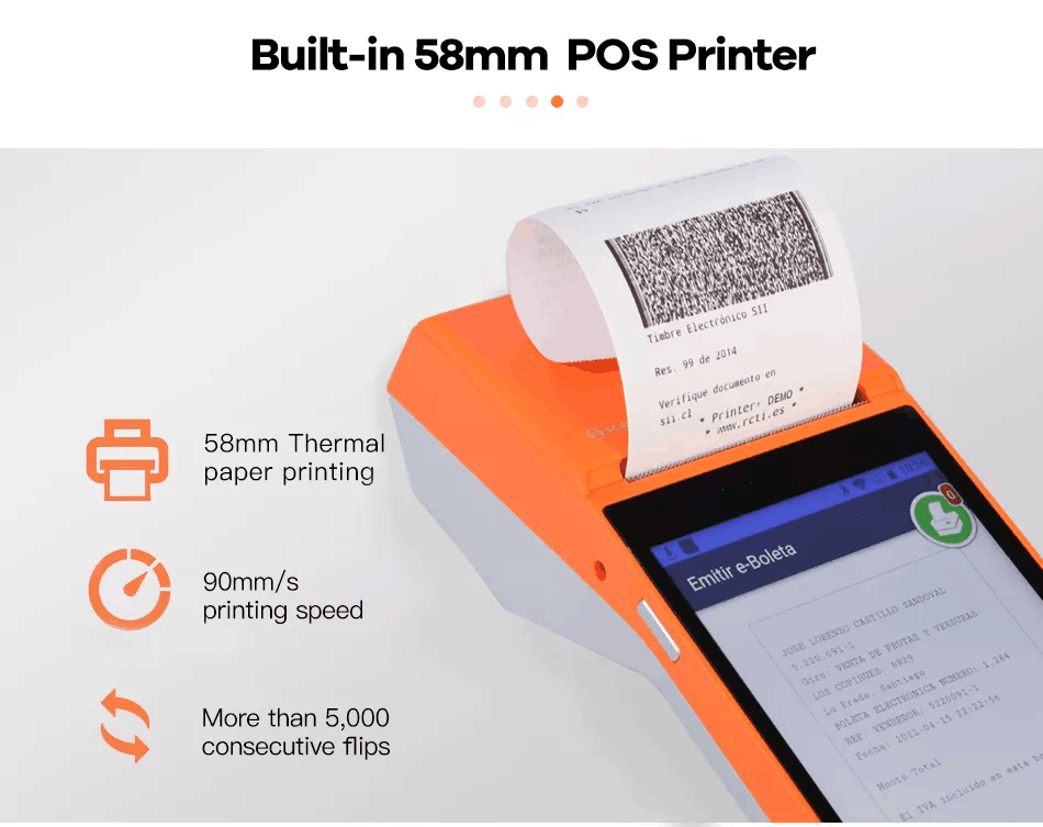 Barway SP01 5.5 Inch Android Handheld POS Terminal Fits Lottery Tickets POS Machine