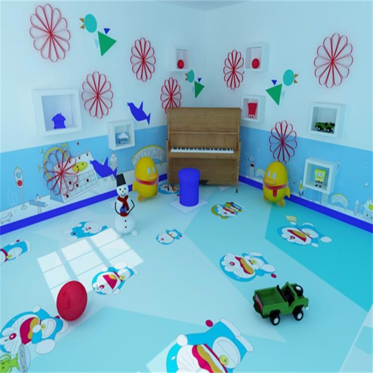 Kindergarten PVC Floor Covering / Vinyl Laminate Flooring Antistatic Function
