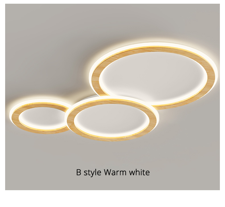 Modern Ceiling Lights Living Room Art dero Cloud round Wooden ceiling lights(WH-WA-50)