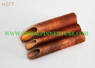 By Roll Forming Process Copper Fin Tube For Cooler Of Power Plant With C12000 / C12200