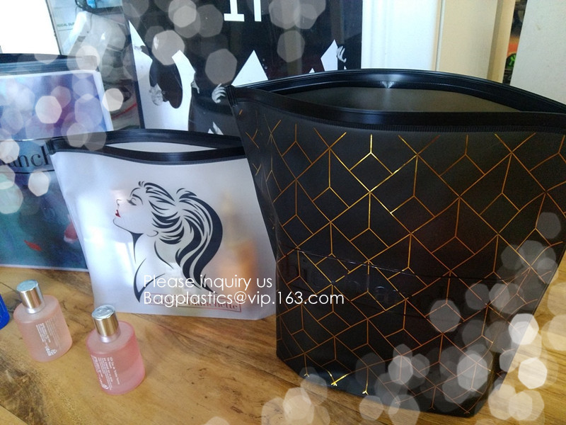 Clear Makeup Bag Travel Toiletry Organizer Pouches Small Zipper Pouch PVC Plastic Transparent Clear Cosmetic Bags