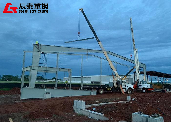Custom Steel Prefabricated Building Structure Lightweight Metal Frame Building Construction