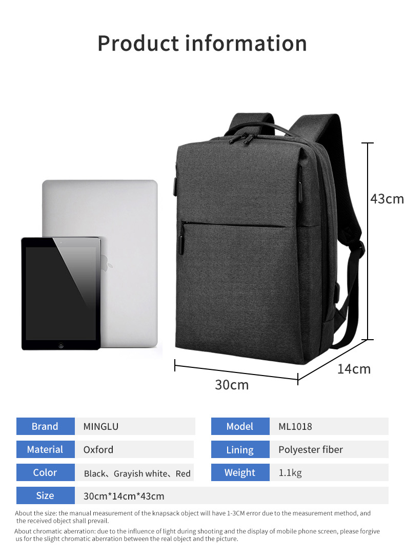 High quality custom logo usb charging men business notebook school waterproof backpack men bagpack laptop backpack