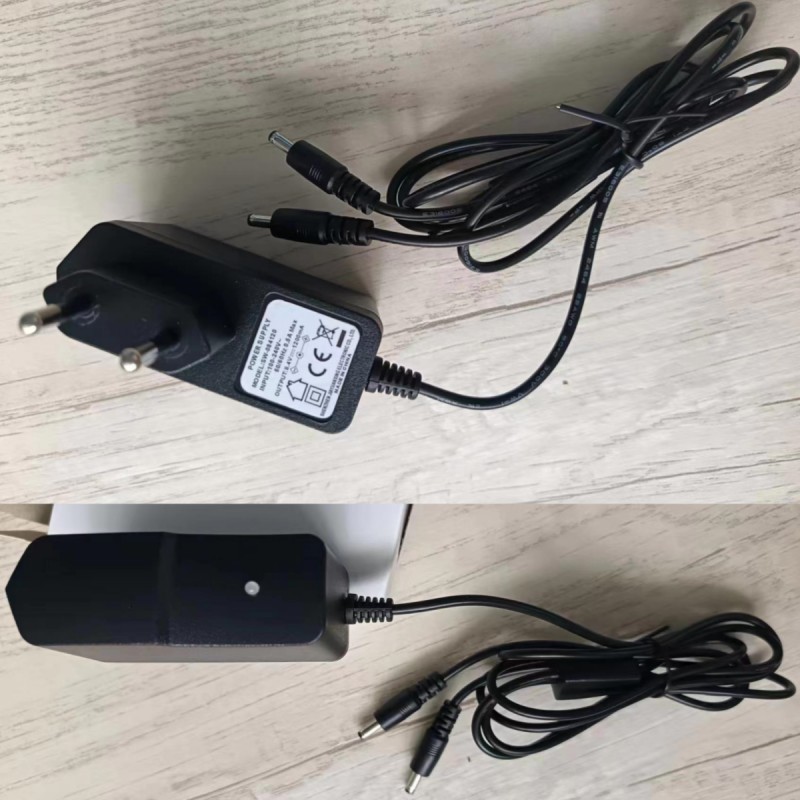 Dual DC Head Charger 8.4V 1A EU Standard For Heated Gloves