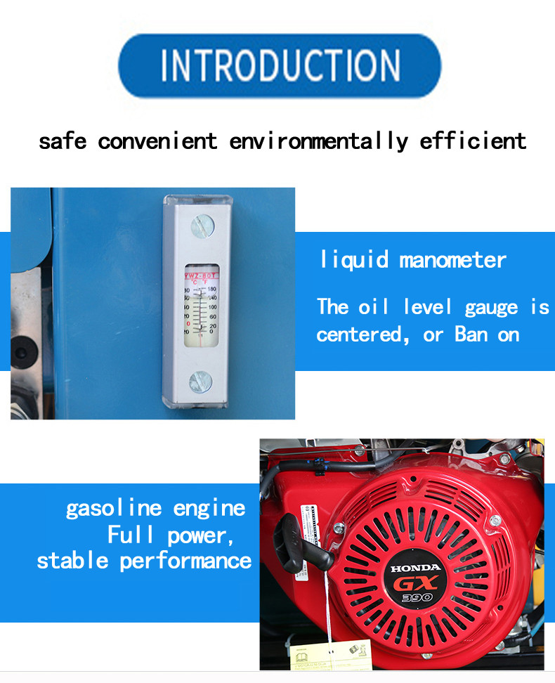 Marine Petrol Hydraulic Power Unit Petrol Yacht Bottom Brush Ship Scraper 31L Min