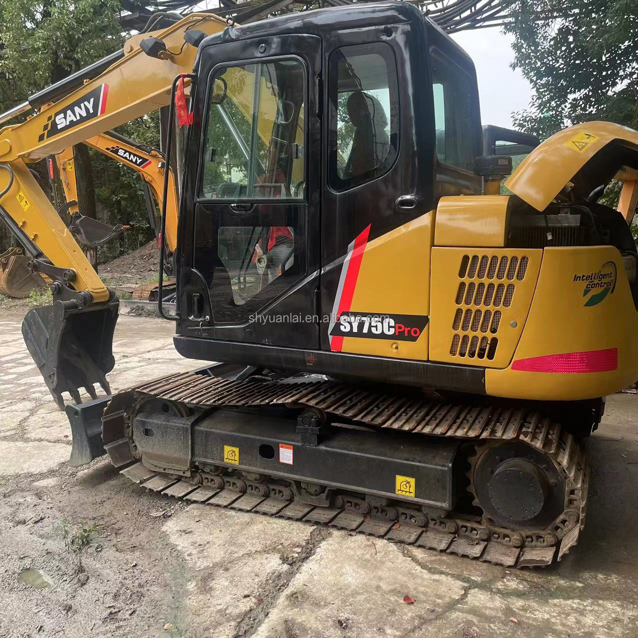 7000KG Second Hand Sany 75 C Excavator Good Excavator Efficiency 7T Operating Weight