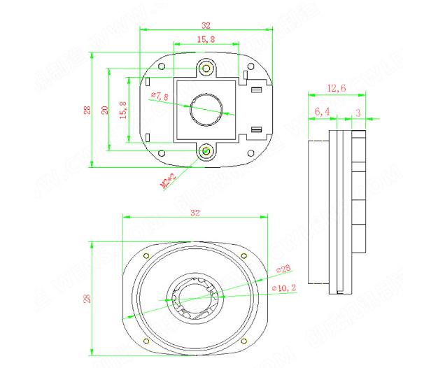 HD IR-cut infrared cut CS lens Mount Double Filter for HD CCTV IP Camera, Metal and Plastic optional, 20mm hole spacing