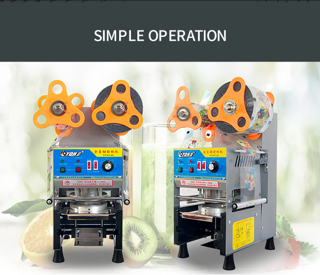 Milk Tea Shop Automatic Cup Sealing Machine Dimensions 282*360*535 mm