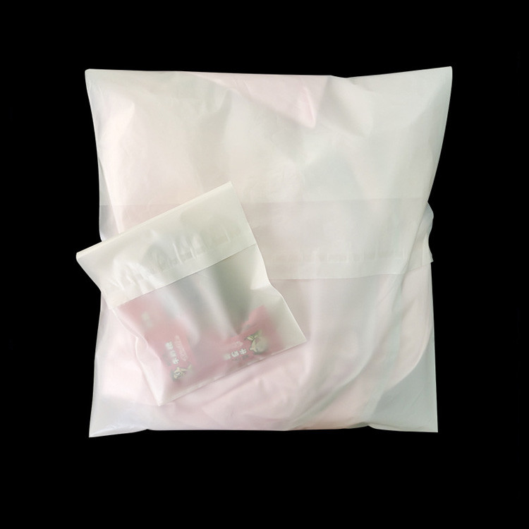 Biodegradable Compostable PLA k Packaging Bag For Clothing Underwear